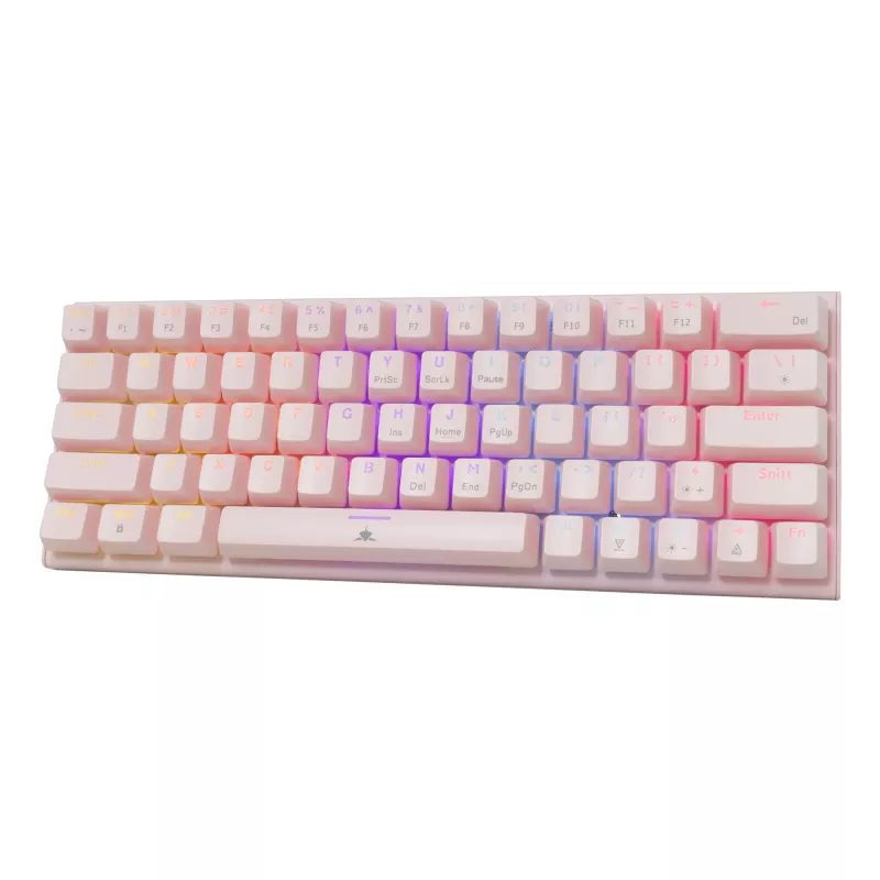 Teclado mecânico para gaming White Shark Wakizashi GK-002421V2 rosa layout US-Blue