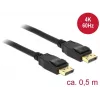 Cabo DisplayPort DeLOCK 85506 0,5 m Preto