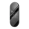 Baseus 2 em 1 20W com visor LED digital auscultadores pretos carregamento sem fios