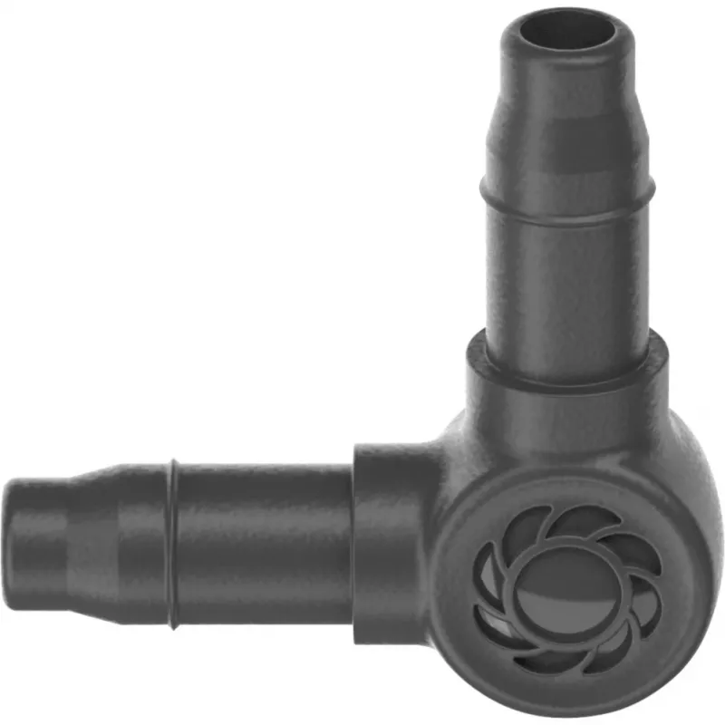 Conector Gardena peça em L sistema de rega gota a gota plástico