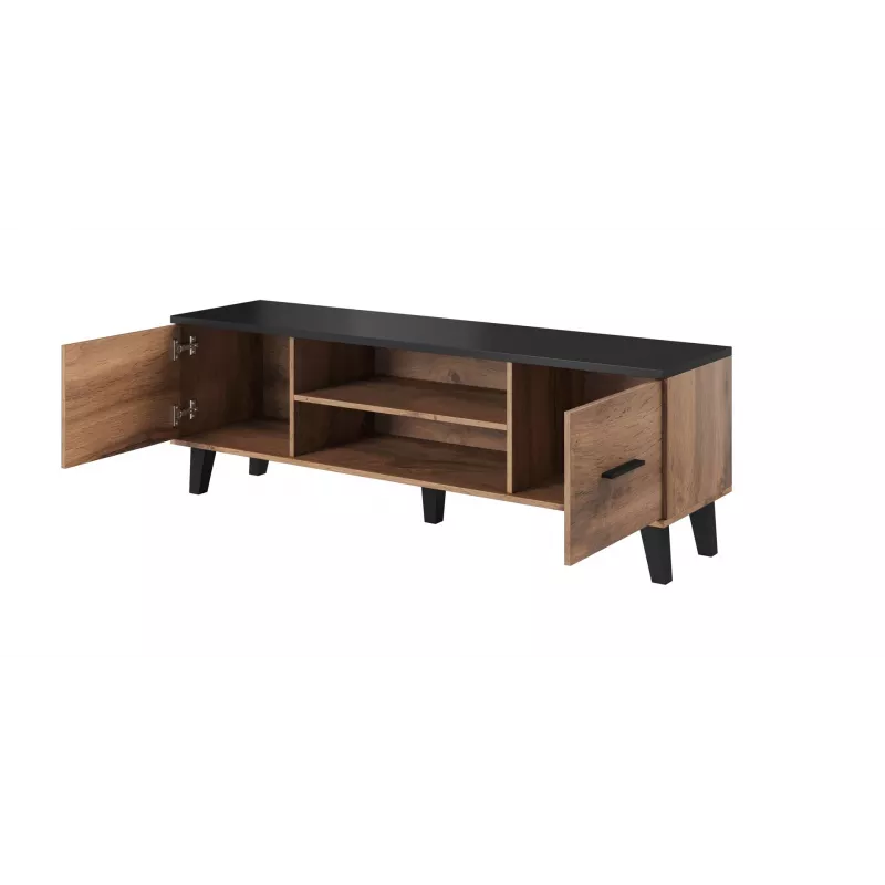 Suporte de TV para cama LOTTA 160 2D2K carvalho wotan/preto mate
