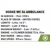 Brinquedo de construção Cobi Dodge WC-54 ambulância modelo 2257 escala 1:35 kit