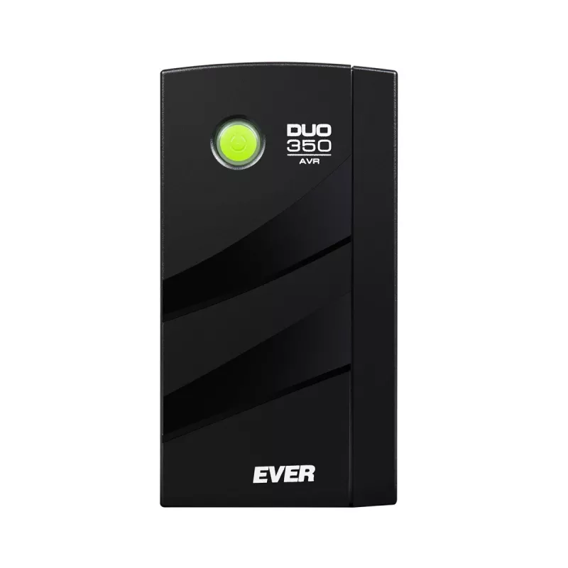 Fonte de alimentação ininterrupta EVER DUO 350 AVR, UPS torre line-interactive, 0,35 kVA (245 W), 2 saídas C13, bateria VRLA 12 V 5 Ah
