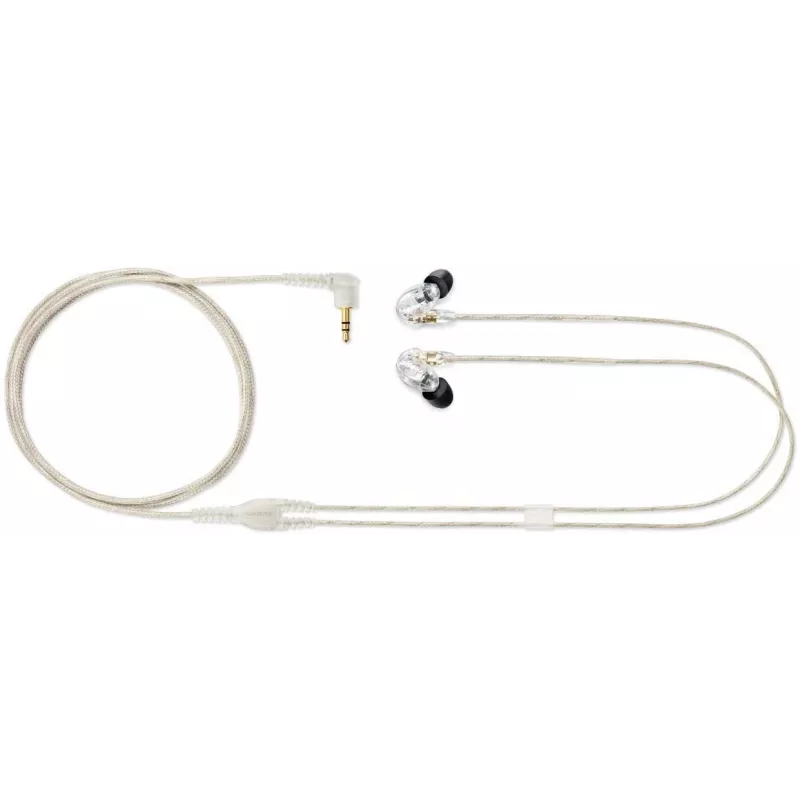 Headset Shure SE215 Pro monitor intra-auricular com fios para palco/estúdio transparente