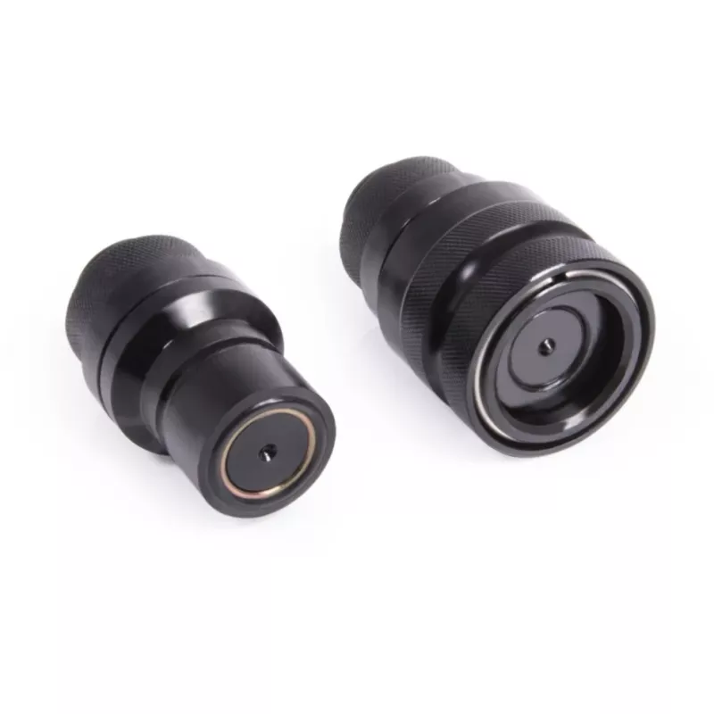 Conjunto de acoplamentos de engate rápido Eiszapfen G1/4 macho - Deep Black (preto (mate))