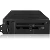 Caixa para disco icy dock MB902SPR-B R1 preto 2,5 polegadas SATA