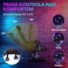 Extralink Gaming | Cadeira de gaming | Escritório, giratória, assento concha, preto, G-524
