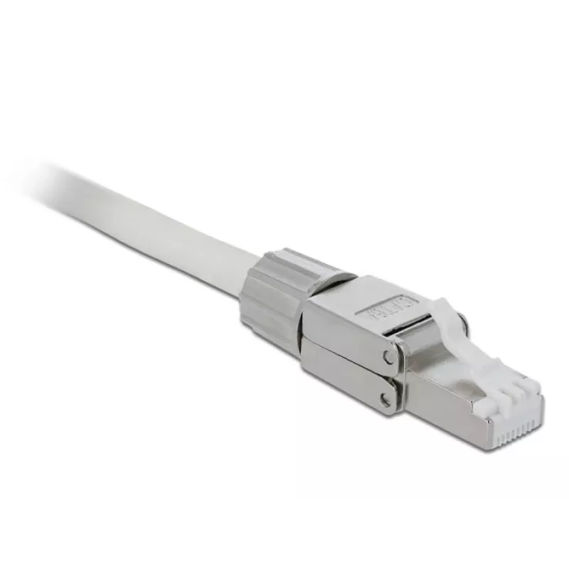 Conector de cabo DeLOCK 86477 RJ-45 cinzento