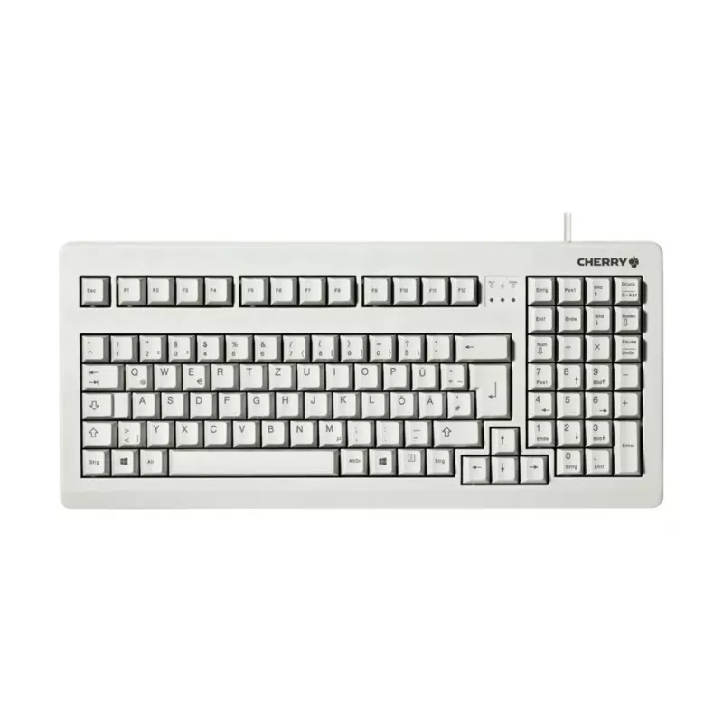 CHERRY G80-1800 teclado compacto, USB/PS/2, disposição francesa AZERTY, cinzento (G80-1800LPCFR-0)