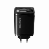 Carregador CANYON OnCharge 65RC com cabo USB-C integrado, 65 W, 1x PD, 1x QC, ficha EU, preto