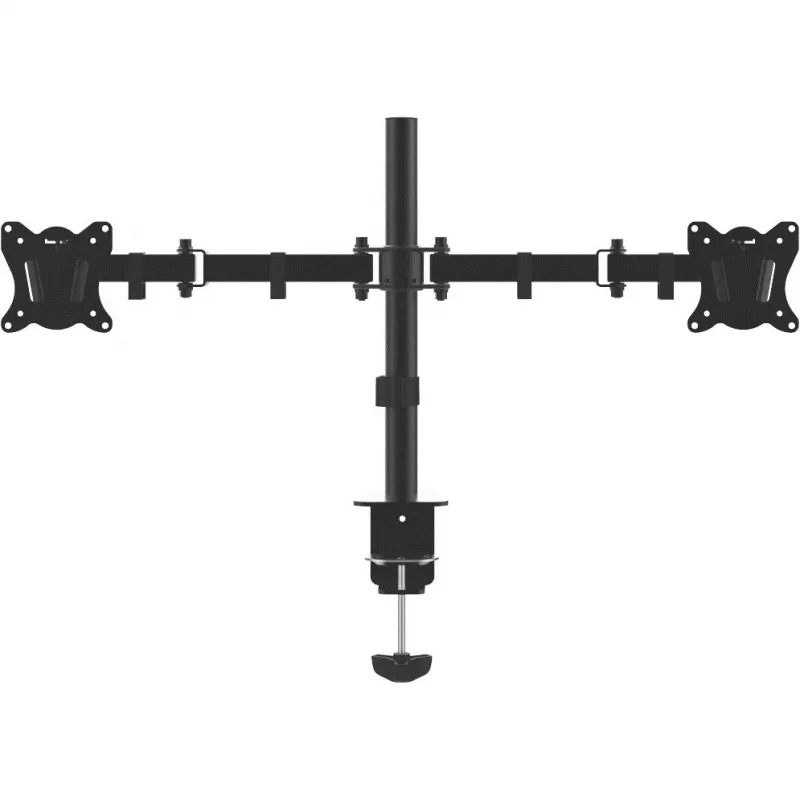 Suporte de secretária para dois monitores MONTIS Dual Monitor Mount Everest MT015, 13–27 polegadas, 2 braços, máx. 16 kg, VESA 75x75–100x100, preto