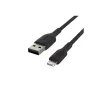 CABO USB BELKIN PVC USB-A - LIGHTNING, 1M, PRETO