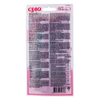 INABA Churu atum com salmão - Petiscos para gatos - 4x14 g