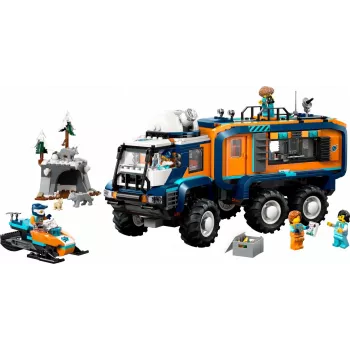 LEGO City Camião de expedição ao Ártico 60471 – conjunto de 1064 peças com 4 minifiguras, laboratório móvel, para crianças a partir dos 8 anos