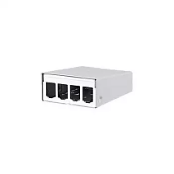 Módulo METZ CONNECT BTR E-DAT - Caixa de instalação de rede - Branco puro, RAL 9010 - 4 portas - para P/N: 1308990111-I (130861-0402-E)