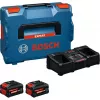 Bosch EXPERT 18V conjunto inicial com 2 baterias e carregador em L-BOXX