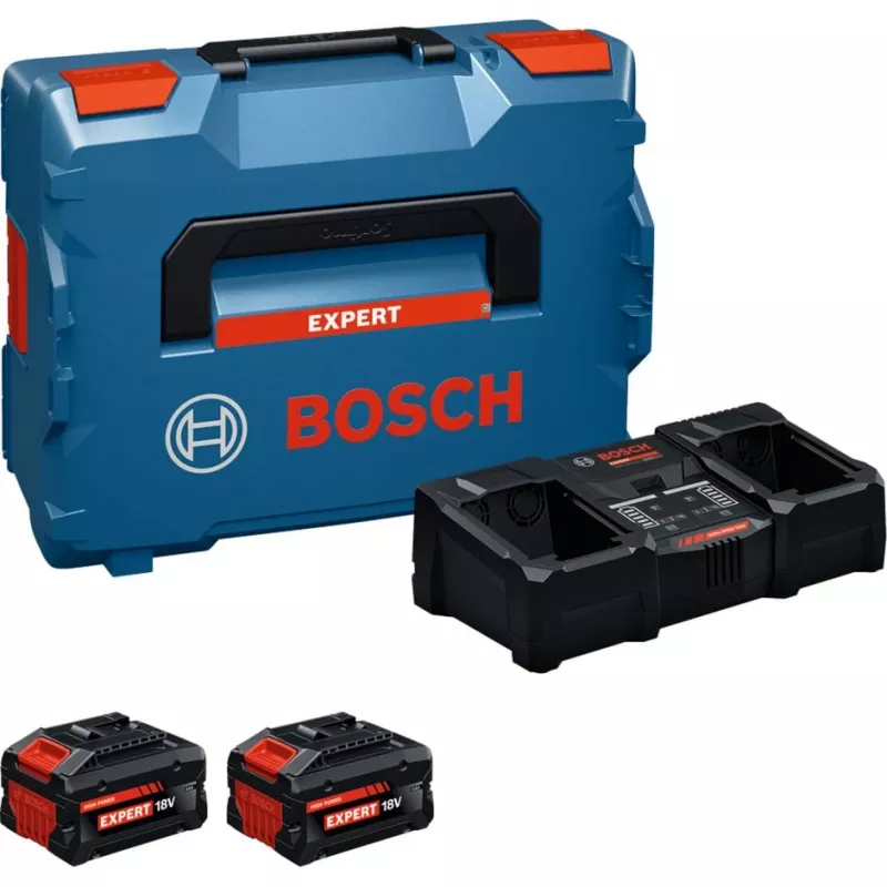 Bosch EXPERT 18V conjunto inicial com 2 baterias e carregador em L-BOXX