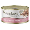 Alimento húmido para gatos Applaws Filete de Atum com Camarão 156 g saqueta — gato adulto, 156 g, 81% humidade, 14% proteína