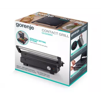 Gorenje Grelhador multifunções | GCG2000M | Grelhador | preto