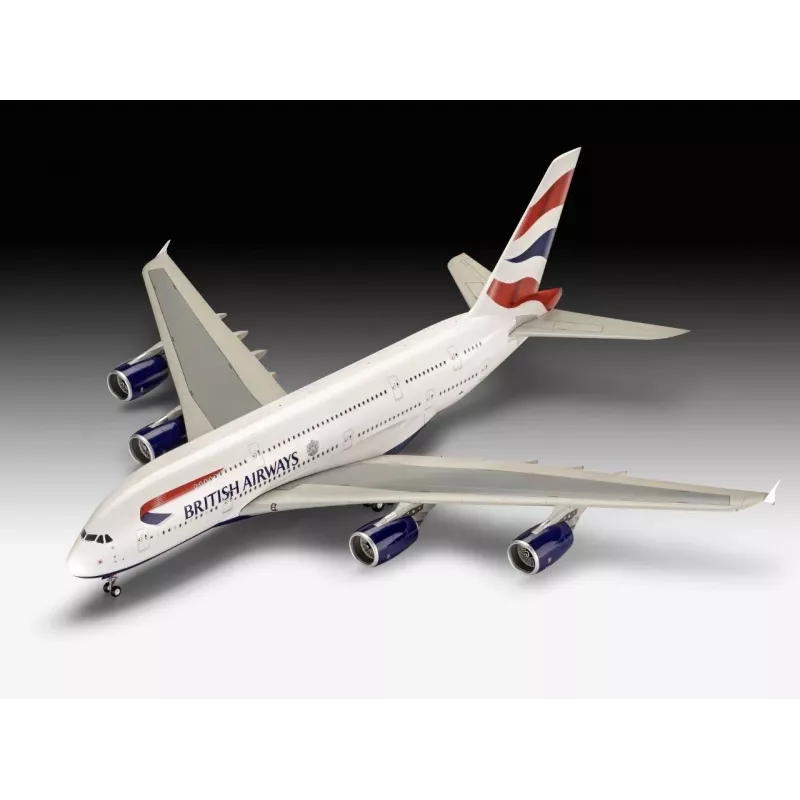 Revell 03922 Airbus A380-800 British Airways kit de modelismo em plástico, 1:144