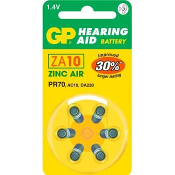 Pilha descartável GP Batteries Hearing Aid ZA10