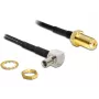 Cabo coaxial DeLOCK 88487 TS-9 SMA 1,45m preto