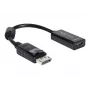 Adaptador de cabo de vídeo DELOCK 61849 0,125 m DisplayPort para HDMI