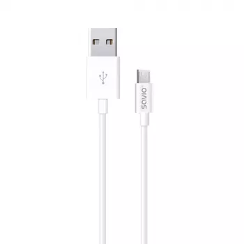 Cabo USB SAVIO CL-124 USB 2.0, USB A para Micro-USB B, 2 m, branco