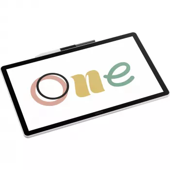 Wacom One digitalizador ecrã LCD de 14 polegadas com tecnologia tátil responsiva, 4096 níveis de sensibilidade à pressão