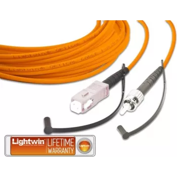 Lightwin cabo de ligação de fibra ótica simplex de alta qualidade, MM OM2, SC - ST (LSP-50 SC-ST 2.0)