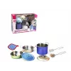 Conjunto de cozinha em metal 8 peças da Madej — utensílios e louça de cozinha de brinquedo em metal, acessórios para cozinha de brincar
