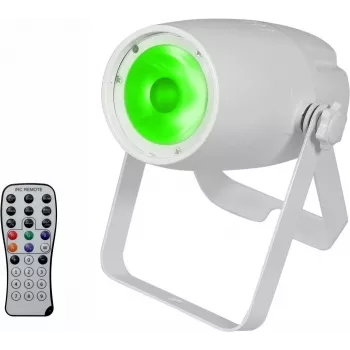 Spot LED EUROLITE PST-10 QCL 10W RGBW – spot compacto de palco/estúdio com saída de cor total
