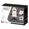 Cadeira de escritório Subsonic SA5573-AC1 assento acolchoado encosto acolchoado branco