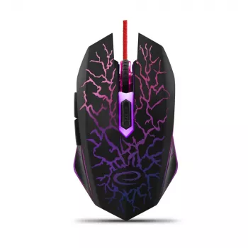 Esperanza MX211 LIGHTNING - Rato - USB - rato - ótico - 6 botões - preto