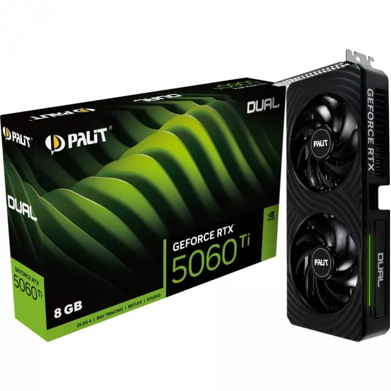 Placa gráfica Palit GeForce RTX 5060 Ti Dual 8GB GDDR7