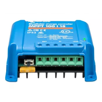 Controlador de carga solar MPPT Victron Energy BlueSolar 100/15 — 15A, 100V máx. PV