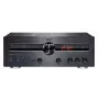 Amplificador estéreo Magnat MA 900 preto, integrado 2x100W RMS, acabamento preto