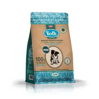 FOLK Junior raças pequenas refeição suave para cachorros com coelho, vitela e cenoura - comida seca para cães - 1,6kg