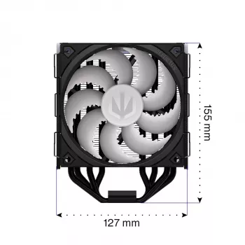 Endorfa Fera 5 preto ARGB dissipador de CPU