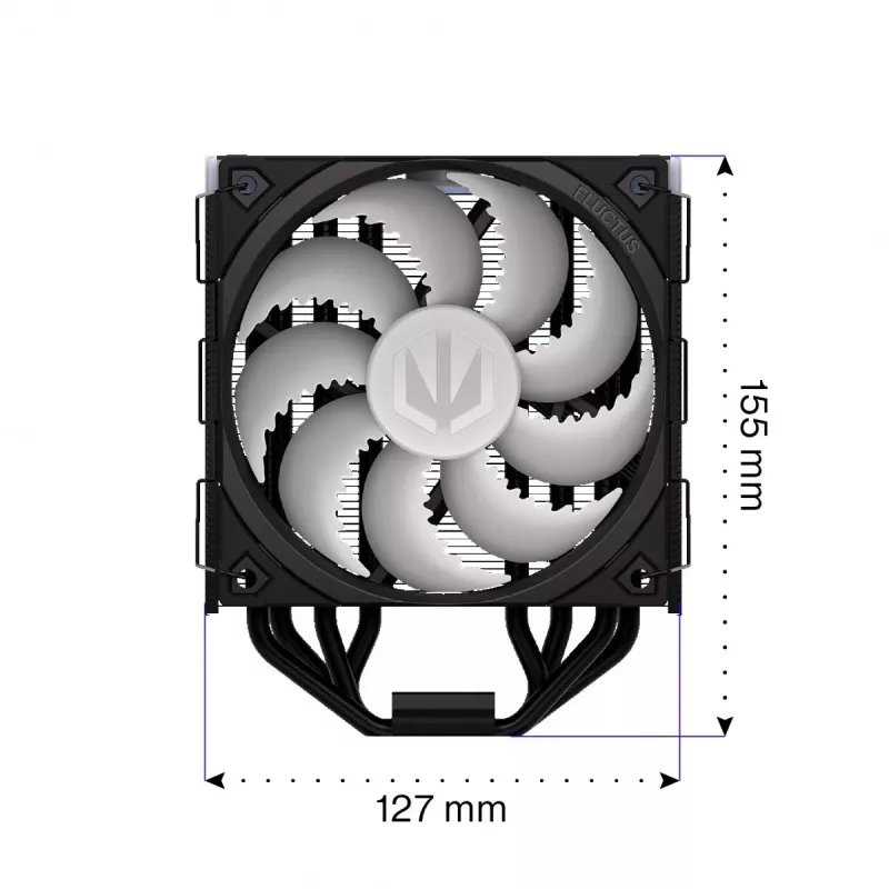 Endorfa Fera 5 preto ARGB dissipador de CPU