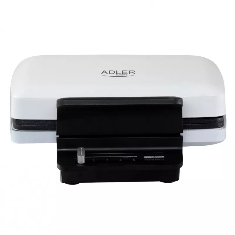 Máquina de waffles Adler AD 3085 — 1200 W, 2 waffles retangulares 9×13 cm, temperatura ajustável, placas antiaderentes