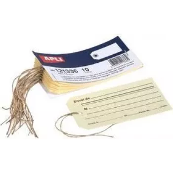 Etiquetas de bagagem agipa 63 x 115 mm imprimíveis com cordão modelo 121336