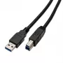 Cabo USB-A para B Captiva 80292, 2 m, preto