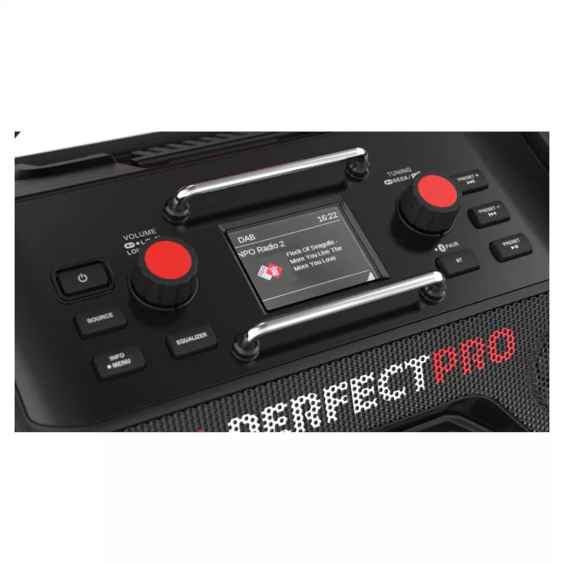 Rádio de obra portátil PerfectPro ROCKTAGON 18V — rádio de obra a bateria