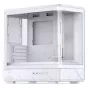 Caixa mid-tower mATX Jonsbo D200 branca com vidro temperado e mini ecrã de temperatura