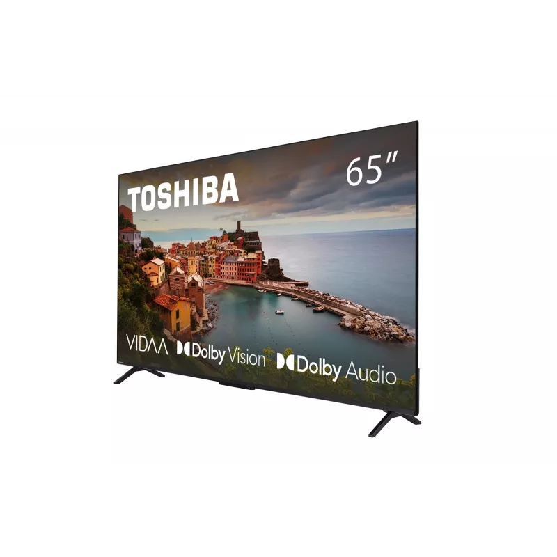 TV Toshiba 65UV2463DG 65 polegadas (165,1 cm) 4K Ultra HD DLED Smart-TV, 3840×2160, VIDAA, Wi‑Fi, 300 cd/m², preto