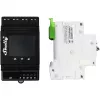 Módulo de relé para calha DIN Shelly 4 canais Pro 4PM Wi‑Fi, 4 canais, AC 110–240 V, medição de potência e energia, montagem em calha DIN
