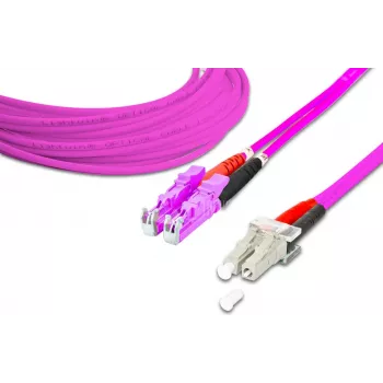 Lightwin Cabo de Patch de Fibra Ótica Duplex de Alta Qualidade - MM OM4 - LSH - LC (LDP-50 LSH-LC 2.0 OM4)