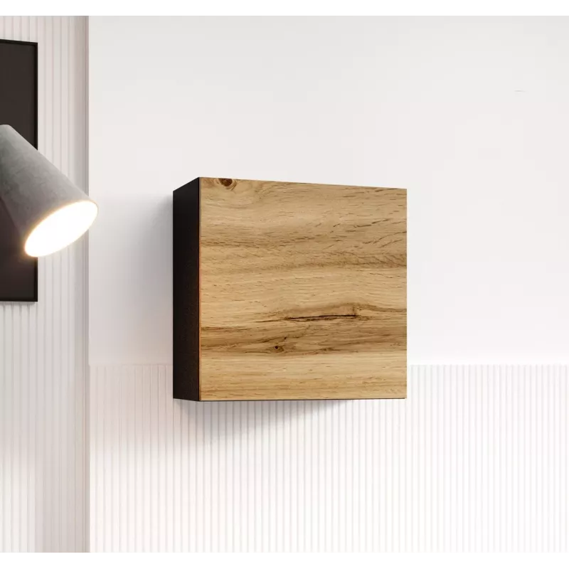 Conjunto de armários de sala Cama VIGO 22 preto/carvalho wotan