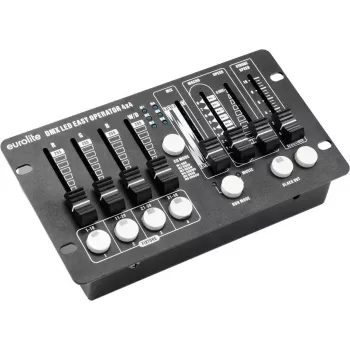 Controlador LED DMX EUROLITE DMX LED EASY Operator 4x4 4 canais, controlador de luz compacto de 4 canais